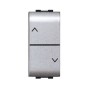 LIFE 4022 TEC DOPPIO PULSANTE P/TAPPAR ARGENTO