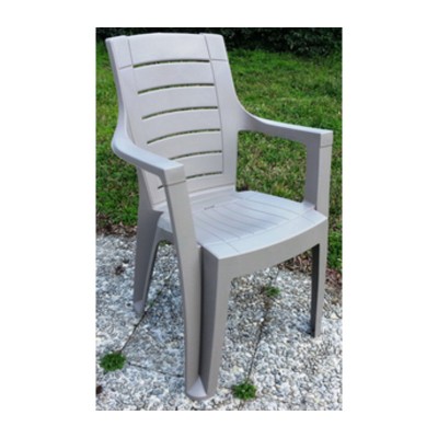 POLTRONA RESINA CLEOPATRA C/BRACCIOLI TORTORA