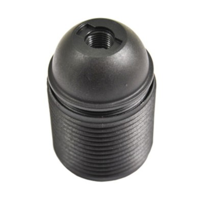 PORTALAMPADA NERO E27 FILETTATO