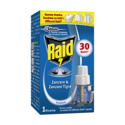 ANTIZANZARE RAID RICARICA LIQUIDA 30 NOTTI