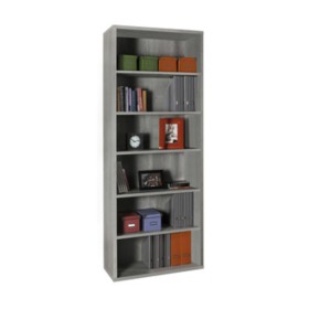 PRATICO LIBRERIA 35,7X81,6XH217 CM CEMENTO