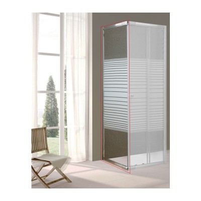 PARETE FISSA CRISTALLO TRASP. SER. 6 MM 64/70 CM LUSSO