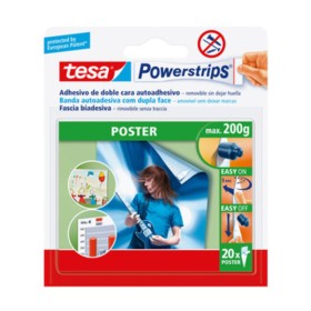TESA POWERSTRIPS 20 STRISCE BIADESIVE POSTER