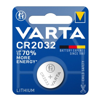VARTA BATTERIA A BOTTONE CR2032 LITIO BL 1 PZ