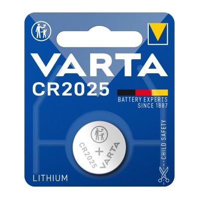 VARTA BATTERIA A BOTTONE CR2025 LITIO BL 1 PZ