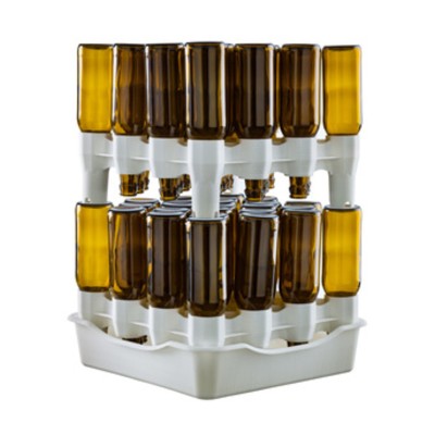 SCOLABOTTIGLIE A 2 MODULI E BACINELLA PER 32 BOTT