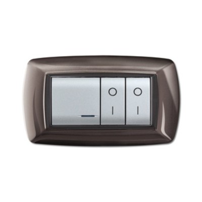 PLACCA LIFE LIVING PLAST ALLUMINIO NOTTE 4P