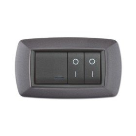 PLACCA LIFE LIVING PLAST GRIGIO CHIARO VULCAN 4P