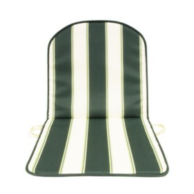 CUSCINO SCHIENALE BASSO DOUBLE RIGATO VERDE