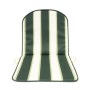 CUSCINO SCHIENALE BASSO DOUBLE RIGATO VERDE