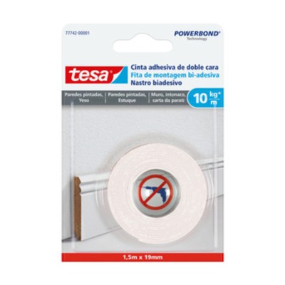 NASTRO BIADESIVO TESA POWERBOND INTONACO 19MMX1,5M