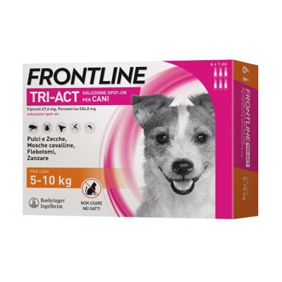 FRONTLINE TRI-ACT 5-10 KG 6 PIPETTE OFF. SPECIALE