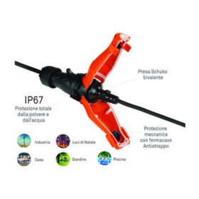 ROSI 1823 PRESA SCHUKO IP67