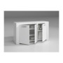 KIT CREDENZA 3 ANTE AMBIT 144X42XH80 CM BIANCO
