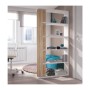 KIT LIBRERIA ALIDA 90X25XH180 BIANCO ROVERE