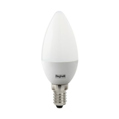 BEGHELLI LED OLIVA E14 5W 56814 NATURALE 4000K* PLAST