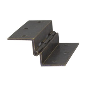 CERNIERA FRESATA C/COLLO OTTONE BRON 60X50 MM*