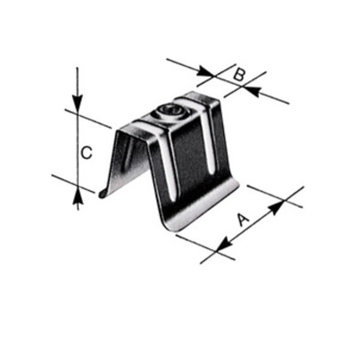 BS CAPPELLOTTO IN LAMIERA ZINC 50X20X40 MM 10 PZ