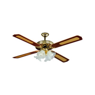 VENTILATORE A SOFFITTO C/TELEC+4 LUCI OLD AMERICA