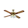 VENTILATORE A SOFFITTO C/TELEC+4 LUCI OLD AMERICA