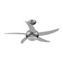 VENTILATORE A SOFFITTO C/TELEC+LUCE D 130 SILVER