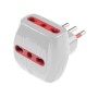 ROSI 78041 ADATTATORE TRIPLO 10A 3PR BIP C/LIMIT