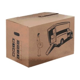 SCATOLA CARTONE AVANA L CM.43X36X26H