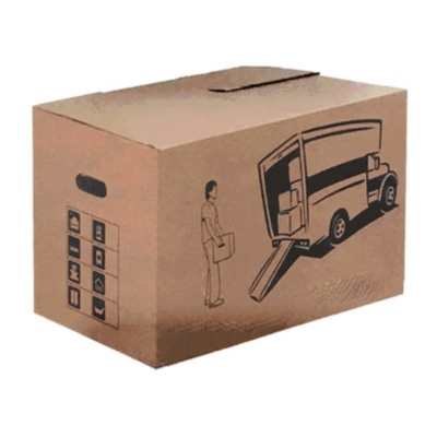 SCATOLA CARTONE AVANA XXL CM.80X50X40H