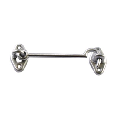 GANCIO FERMAFINESTRA OTTONE CROMO SAT 100 MM