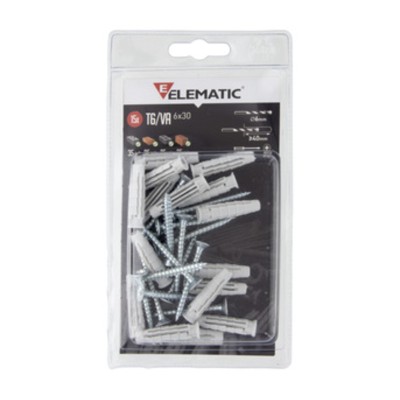 ELEMATIC TASSELLO T6 VA 5X25 C/VITE CONF. 100 PZ