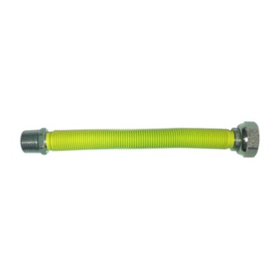 RACCORDO INOX ESTENSIBILE GAS 3/4 MF 200-400 GIALLO