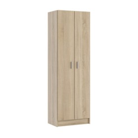 KIT ARMADIO 2 ANTE MULTIUSO 5 RIPIANI 59X37X180 ROVERE CANAD.