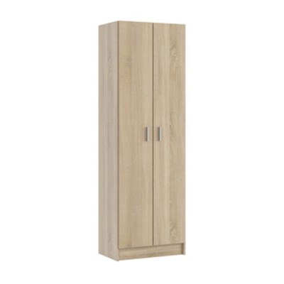 KIT ARMADIO 2 ANTE MULTIUSO 5 RIPIANI 59X37X180 ROVERE CANAD.