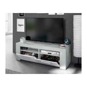 KIT MOBILE TV AMBIT 42X120XH40 CM BIANCO CEMENTO