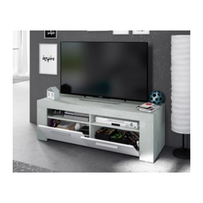 KIT MOBILE TV AMBIT 42X120XH40 CM BIANCO CEMENTO