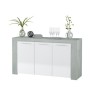 KIT CREDENZA 3 ANTE AMBIT 144X42XH80 CM BIA/CEMEN