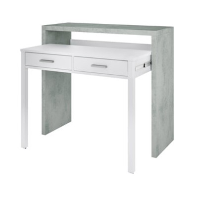 KIT SCRIVANIA ESTENSIBILE 99X36X88H BIANCO CEM.