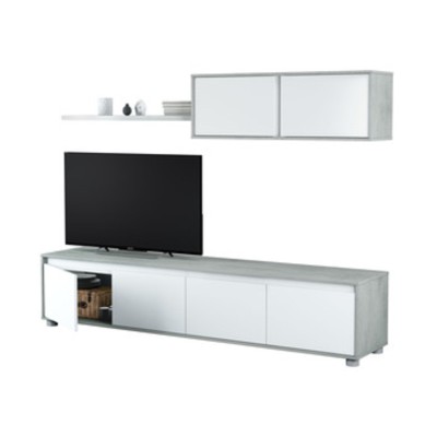 KIT PARETE ATTREZZATA ALIDA 41X200X43H BIANCO CEM.