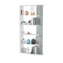 KIT LIBRERIA ALIDA 90X25X180 BIANCO CEMENTO