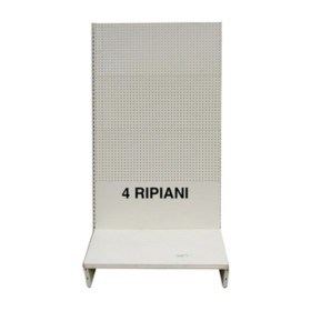 SCAFFALE A PARETE 200X40X205H GRIGIO 4 RIPIAN