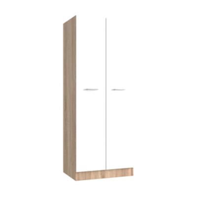 KIT ARMADIO 2 ANTE 71X51,5XH181 CM ROVERE BIANCO