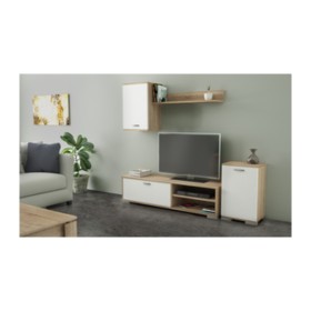 KIT PARETE ATTREZZATA 170X36XH190 CM BIA/ROV.