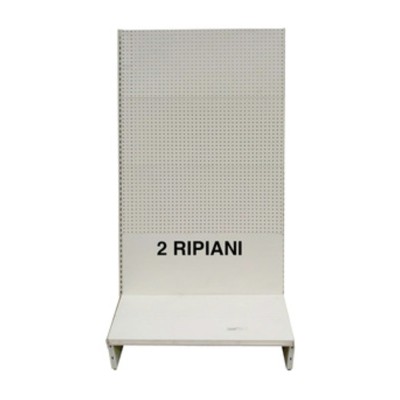 SCAFFALE A PARETE 200X40X205H GRIGIO 2 RIPIAN