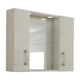 SPECCHIO DA BAGNO 960 A 2 ANTE ROVERE BIANCO