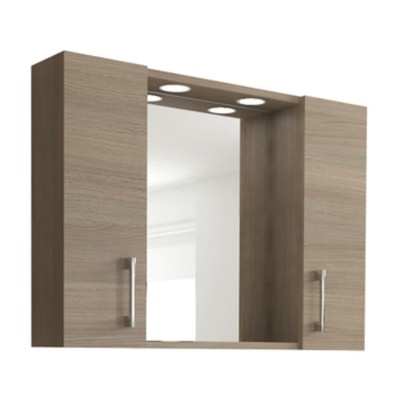 SPECCHIO DA BAGNO 960 A 2 ANTE ROVERE FUMO