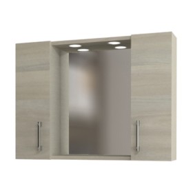 SPECCHIO DA BAGNO 960 A 2 ANTE ROVERE GRIGIO