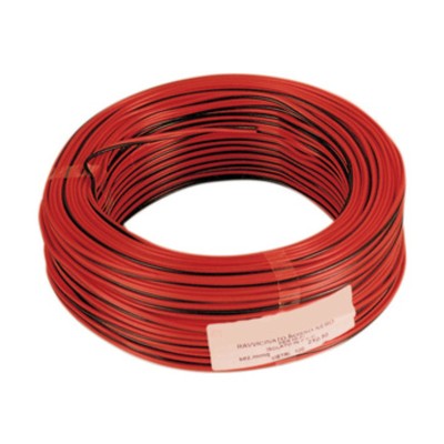 CAVO ELETTRICO HI-FI 2X0,50 MM ROSSO-NERO