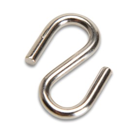 GANCIO A S P/CATENA D 2,4 MM ACCIAIO NICHELATO