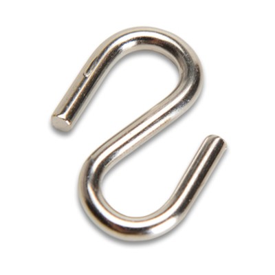 GANCIO A S P/CATENA D 2,4 MM ACCIAIO NICHELATO