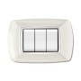 PLACCA LIFE LIVING PLAST BIANCO 3P CORNICE BIANCO